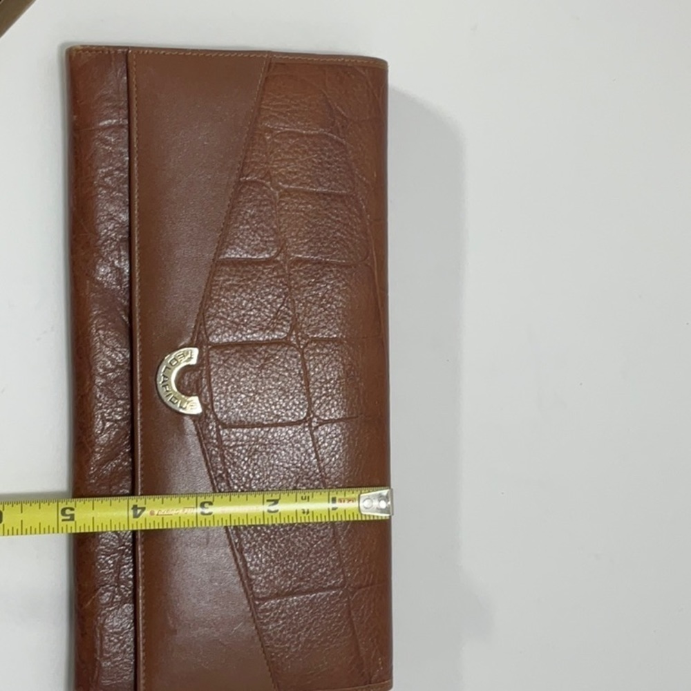 TED Lapidus clutch/wallet Brown Leather - Picture 15 of 15